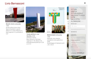 Archive of Livio Bernasconi, Filters and search

Artistwall content can be organized into categories or topics. These appear in the navigation menu and act as filters to select the visible data. It is always possible to search for a particular work through the open search field.