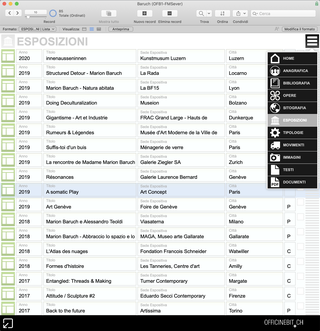 Archive of Marion Baruch, Exhibitions

The List format in the section Exhibitions allows to quickly scroll through all the artist's exhibitions.